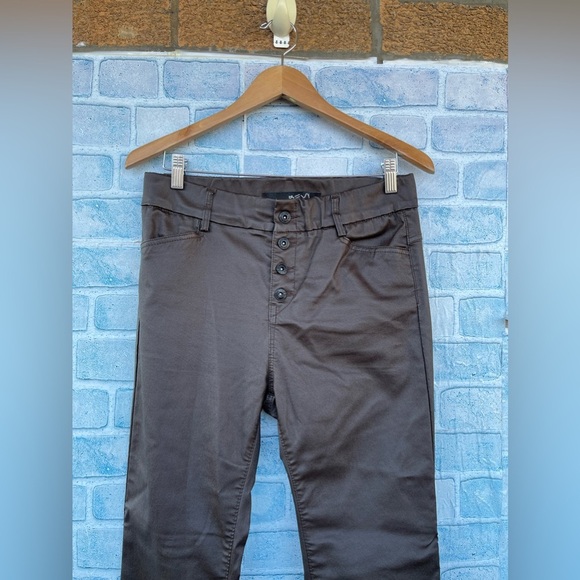 Bevy Flog exposed button fly vegan leather pants size 30 /10 - Picture 4 of 16